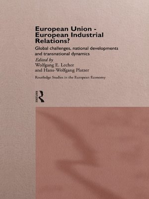 cover image of European Union--European Industrial Relations?